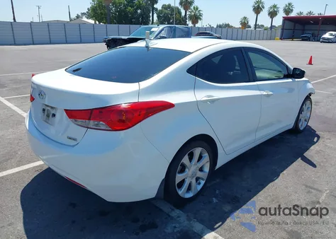 2013 Hyundai Elantra Limited z USA, uszkodzony, nr VIN 5NPDH4AE7DH190657
